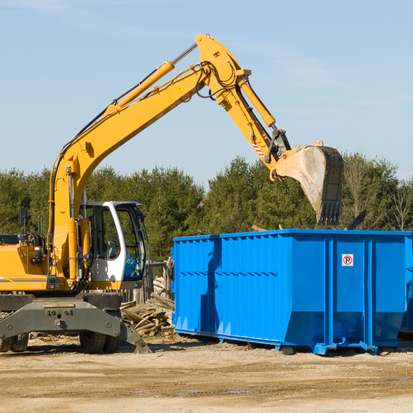 are there any restrictions on where a residential dumpster can be placed in Athens Minnesota